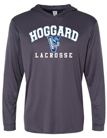 Hoggard Lacrosse Long Sleeve Hooded Charcoal Performance T- Orders due Monday, November 20, 2023